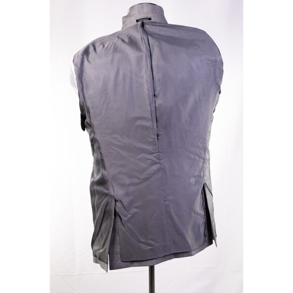 Pronto Uomo 40R 100% Wool Modern Blazer 2-Button/Gray/Check Sport Jacket - Picture 10 of 12